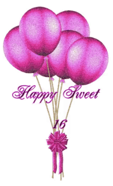 happy sweet16 sweet16 balloons glitter