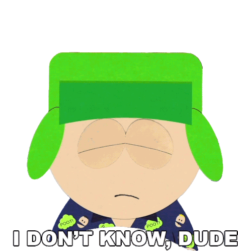 I Dont Know Dude Kyle Broflovski Sticker - I Dont Know Dude Kyle Broflovski South Park Stickers