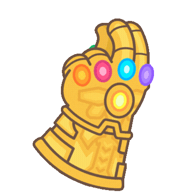 Infinity Gauntlet Thanos Sticker - Infinity gauntlet Thanos Avengers ...