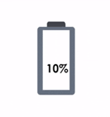 a green battery with the word `` 100 % '' on it .