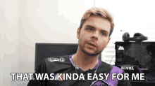 That Was Kinda Easy For Me Too Easy GIF - That Was Kinda Easy For Me Too Easy Easy Game GIFs