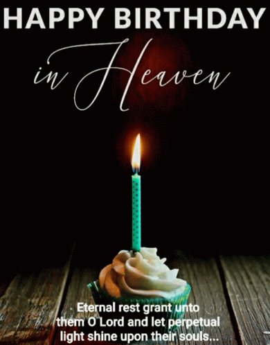 Happy Birthday In Heaven Candle GIF Happy Birthday In Heaven Candle