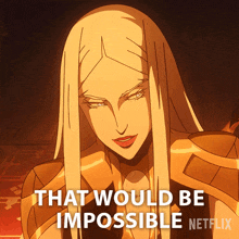 That Would Be Impossible Carmilla GIF - That Would Be Impossible Carmilla Castlevania GIFs