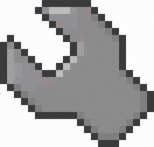 a pixel art drawing of a bird 's wing