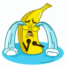 sad banana cry