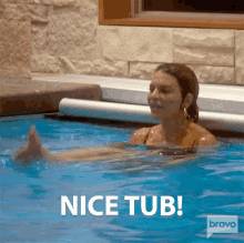 Nice Tub Real Housewives Of Beverly Hills GIF - Nice Tub Real Housewives Of Beverly Hills Nice Pool GIFs