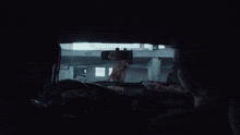 a blurry picture of a person in a fur coat in a car