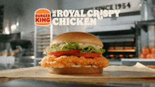 Burger King Royal Crispy Chicken GIF - Burger King Royal Crispy Chicken Chicken Sandwich GIFs