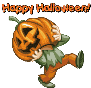 Pumpkin Halloween Sticker - Pumpkin Halloween Trick Or Treat - Discover &  Share GIFs