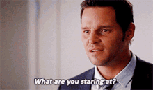 Greys Anatomy Alex Karev GIF - Greys Anatomy Alex Karev What Are You Staring At GIFs