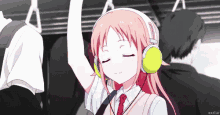 Escuchar Musica En El Bus Metro Subte GIF - Anime Musioc Player GIFs