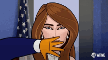 Wave Hand Over Face Seeking Attention GIF - Wave Hand Over Face Seeking Attention Melania Trump GIFs