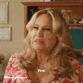 a woman says yes in a minecraft movie advertisement