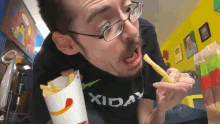 Licking Food Ricky Berwick GIF - Licking Food Ricky Berwick Ricky Berwick Vlog GIFs