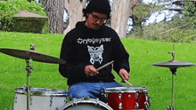 Playing The Drums Michael Reed GIF - Playing The Drums Michael Reed Carpool Tunnel GIFs