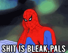 Shit Is Bleak Bleak GIF - Shit Is Bleak Bleak Spiderman Bleak GIFs