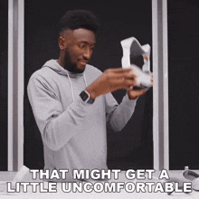 That Might Get A Little Uncomfortable Marques Brownlee GIF - That Might Get A Little Uncomfortable Marques Brownlee It Might Get A Bit Awkward GIFs