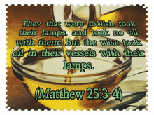 no oil bible verse book of matthew christianity oil in their vessels with their lamps