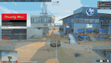 a screenshot of a video game with a personlig menu displayed