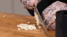 Chopping Garlic Matty Matheson GIF - Chopping Garlic Matty Matheson Cookin Somethin GIFs