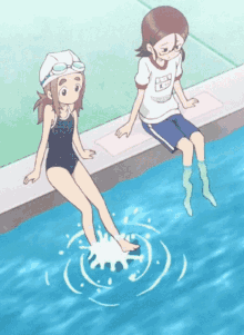 Pool Anime GIF - Pool Anime Takagi San GIFs