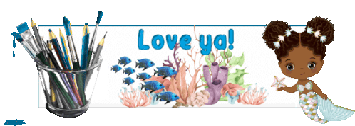Animated Sticker Mermaid Sticker - Animated Sticker Mermaid Love Ya Stickers