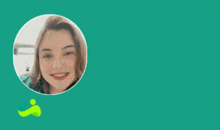 a green and white advertisement for bruna heloizy refiladora