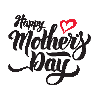 a happy mother 's day sign with a heart in the middle