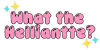 a sticker that says what the helliaatte