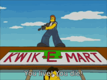 Simpsons You Live You Die GIF