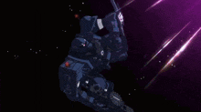 a computer generated image of a blue glowing object