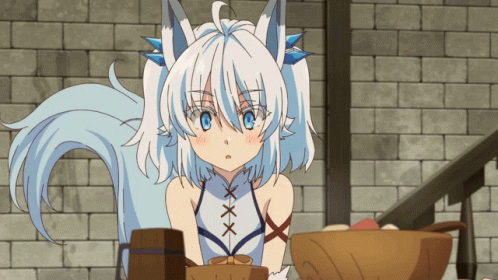 Wolf Girl Happy GIF - Wolf Girl Happy Anime - Discover & Share GIFs