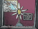 a sign that says " the customer is always right " next to a flower
