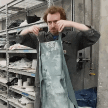 Wearing The Apron Peter Deligdisch GIF - Wearing The Apron Peter Deligdisch Peter Draws GIFs