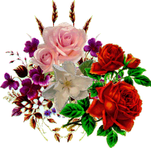 Rose Flower Sticker - Rose Flower Sparkle Stickers