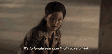 Its Fortunate You Can Finally Take A Hint La An Noonien Singh GIF - Its Fortunate You Can Finally Take A Hint La An Noonien Singh Christina Chong GIFs