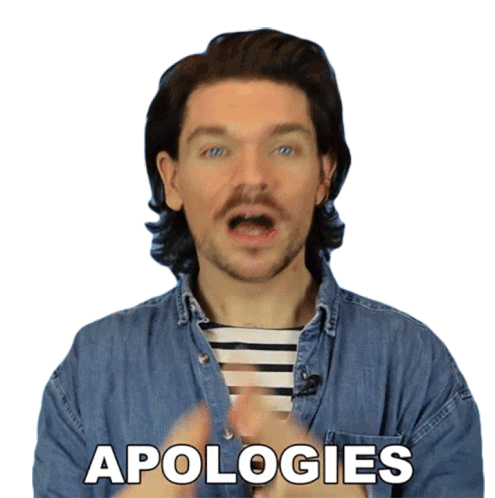 Apologies Robin James Sticker - Apologies Robin James So Sorry Stickers