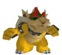 Bowser Low Poly Sticker - Bowser Low Poly Dancing Stickers