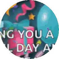 a circle with the words ng you a l day a written on it