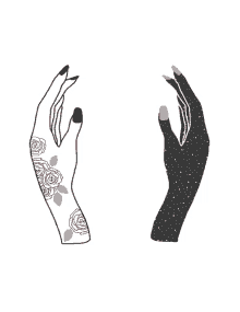 Hand Tattoo GIF - Hand Tattoo Space GIFs