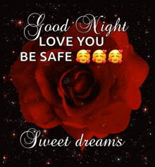 good night have a nice dream sweet dreams rose flower
