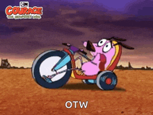 Riding A Bike Courage GIF - Riding A Bike Courage Courage The Cowardly Dog GIFs