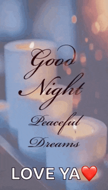 Good Night Peaceful Dreams GIF