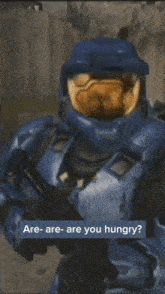 a screenshot of a video game character asking tucker if he wants some hot dogs in a blanket