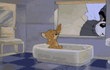 Tom And Jerry Bath GIF
