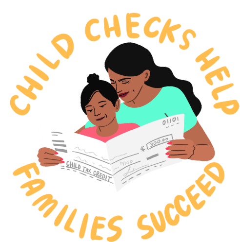 Child Checks Help Families Succeed Taxes Sticker - Child Checks Help Families Succeed Taxes Tax Season Stickers