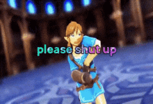 Shut Up Please Shut Up GIF - Shut Up Please Shut Up Zelda GIFs