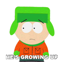 Hes Growing Up Kyle Broflovski Sticker - Hes Growing Up Kyle Broflovski South Park Stickers