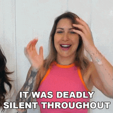 It Was Deadly Silent Throughout Tracy Kiss GIF - It Was Deadly Silent Throughout Tracy Kiss It Was Completely Silent GIFs