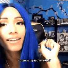 Sasha Banks Listen To My Father GIF - Sasha Banks Listen To My Father Okay GIFs